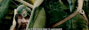 quotes each movie: {21/23 characters} → Gimli “Keep breathing ...