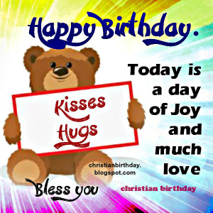 Congratulations and Blessings on Birthday Christian Card
