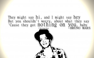 Bruno Mars Quotes High Definition Widescreen HD Wallpaper