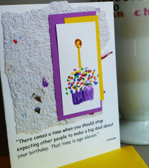 Cupcake Birthday Card with Humorous Quote by BBesigns on Etsy, $4.50