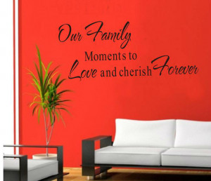 Sweet-family-quote-wall-stickers-butterfly-and-writing-wall-art-decals ...