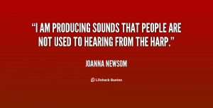 ... producing sounds that people are not used to hearing from the harp