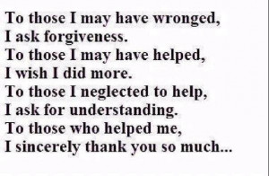 sorry Please forgive me Thank You I ... | Quotes I love (but I…