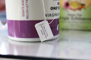 ... tea bag comes with a little inspirational message green tea contains