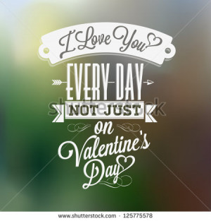 Happy Valentine's Day Hand Lettering - Typographical Background ...
