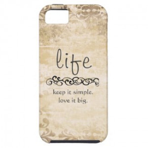Vintage Chic Life Quote Iphone 5 Case by QuoteLife