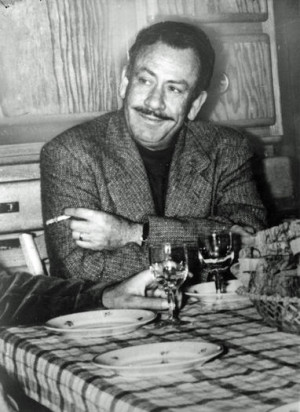 John Steinbeck in 1938, when he was at work on 