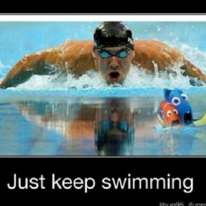 ... funny #fish #swimminglessons? #phelps #tomdaley #meme #nemo #dory