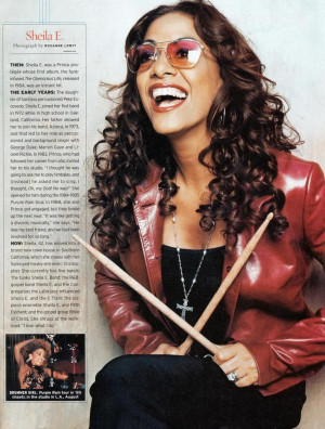 ... friend Louie ... always will be an inspiration to All!” -- Sheila E