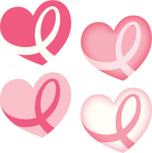 Breast Cancer Awareness Heart Ribbon