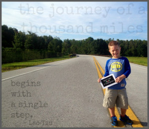 quote! ... for first day of school or milestone. (this is C.J.'s first ...