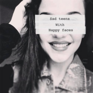 girl, happy, lovely, photography, quote, sad, smile, teens, truth