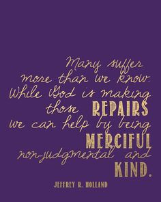 Printable // ...we can help by being merciful, non-judgmental, and ...