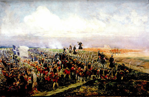 Battle of Fontenoy on 11th May 1745; the British FootGuards