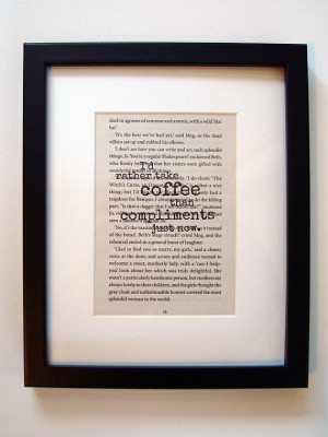 Little Women - Book Quote Print - Birthday Gift - Kitchen Decor - Gift ...