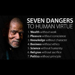 Beware of these seven dangers to virtue and promote •Earning an ...