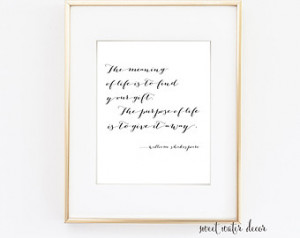 ... - Poetry Quote - Instant Digital Download Wall Art Print Home Decor