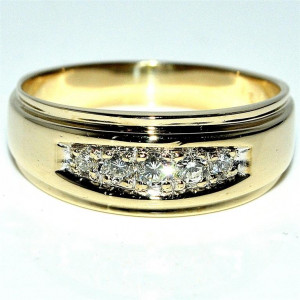 wide gold wedding bands for women