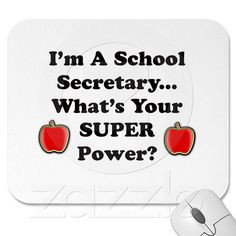 School Secretary Mouse Pads from Zazzle.com More