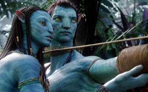 Download Neytiri and Jake Sully - Avatar wallpaper