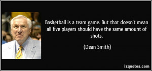 Basketball is a team game. But that doesn't mean all five players ...