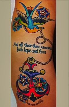 My Sparrow and Anchor Tattoo ♥ More