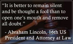 It’s Better To Remain Silent