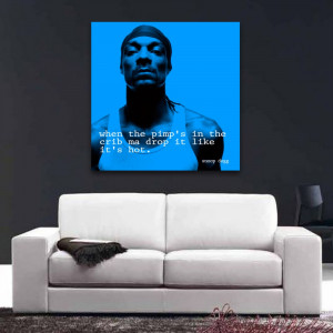 snoop dogg quote square wall art