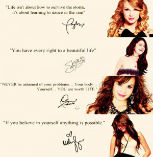 ... comtaylor swift, demi lovato, miley cyrus, quotes - inspiring picture
