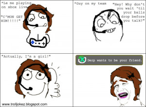 Meme Comic - Playing xbox live