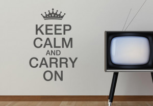Wall Decal - Keep Calm and Carry On