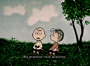 ... of charlie brown as kids i remember charlie always worrying about