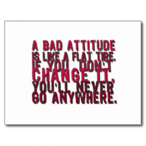 bad attitude products post cards