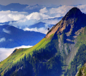 nature,scene,scenery,landscape,mountain,hill,green,hillside,steep,