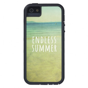 Vintage Beach Photo Endless Summer Quotes Cool iPhone 5 Case