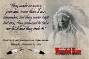 Chief Red Cloud Quotation Post Card Feather Sticker