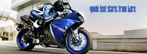 Yamaha Blue Bike Custom Quote fb Cover