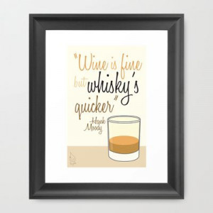 Tv drink quotes [Californication] Framed Art Print. Want it in my ...