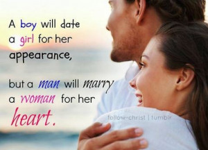 Man Will Marry A Woman For Her Heart