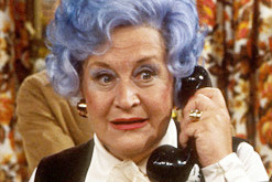 Image: Mrs Slocombe in the BBC sit-com, Are You Being Seved