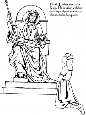 The 4th page of your Esther story coloring book