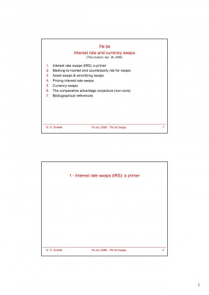 Interest Rate Swaps Quotes