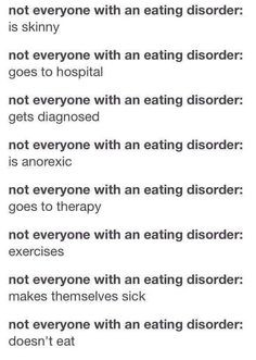 Eating Disorders, Self Harm Eating Disorder, Obvious, Ana Disorder ...