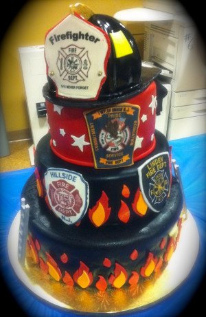 Firefighter Boyfriend Quotes Firefighter's graduation cake