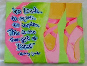 Acrylic Painting Entitled Dance Quotes by SoleAmoreDesigns on Etsy