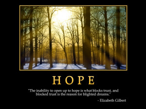 The Inability to Open Up to Hope Is What Blocks Trust,and Blocked ...