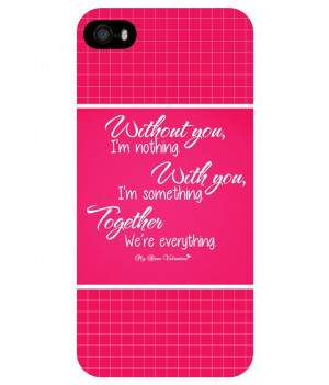 Dot Print Back Cover For Apple iPhone 6 Love Quotes Printed Case