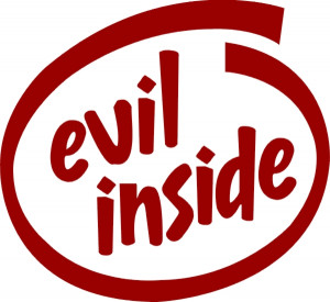 Evil Inside Intel Logo