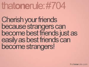 Best Friends Become Strangers Quote