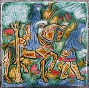 Medieval Illuminated Manuscript Tile Series